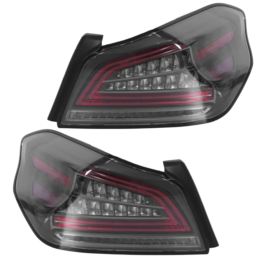 BuyWeek VLAND Full LED Dynamic Tail Lights Clear Lens Fit for Subaru WRX / STI 2015-2020