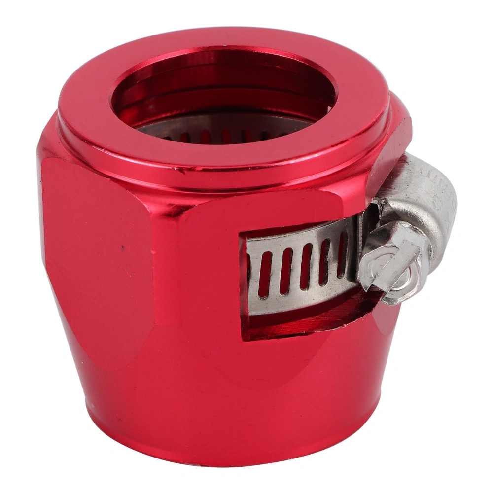 BuyWeek 12AN Hose Finisher Clamp Connector Finishing Clip for Fuel/Oil/Diesel/Gas/Air Flexible TubeRed