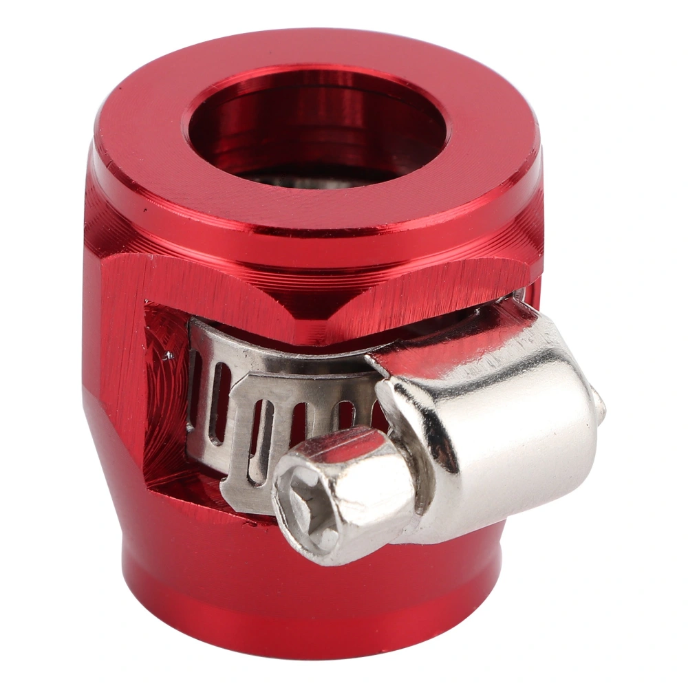 Hose Finisher Clamp Pipe End Cover Fitting Adapter Clip Connector 8AN for Fuel Oil Gas Air LineRed