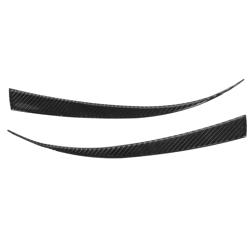 2Pcs Rear Light Eyebrow Trim Strips Soft Carbon Fiber Decal Fit for Honda Civic 2016‑2019