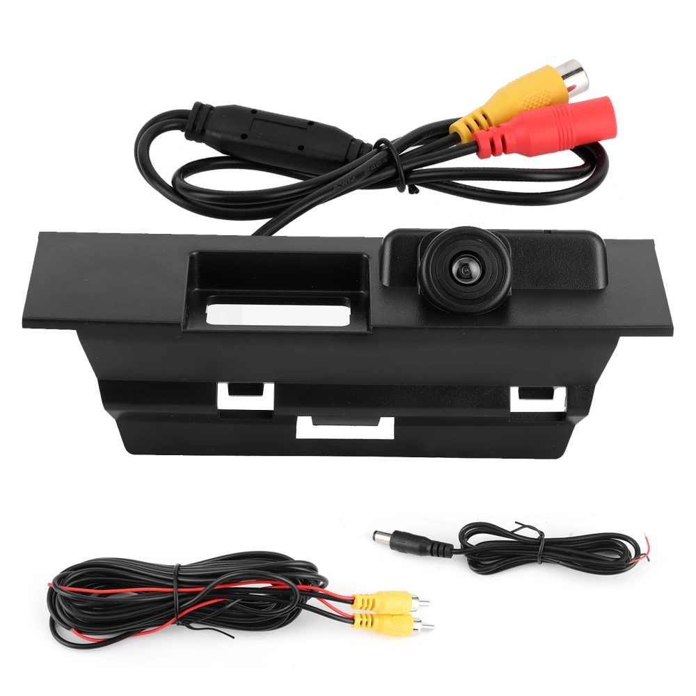 BuyWeek Car Tailgate Handle Rear View Camera CCD HD Reverse Monitoring Fit for Ford Mondeo 2015‑2017With Dynamic Track Chip