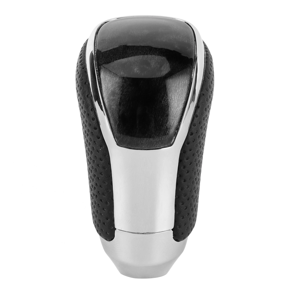 Piano Black Gear Shift Knob Stick Shifter Perforated Leather Hand Ball Fit for Alphard/Crown/Vellfire 2015‑2019