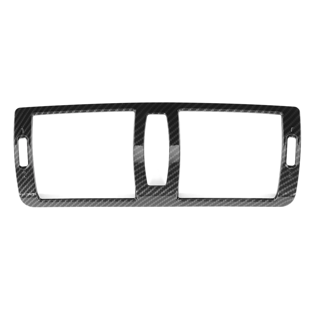 Center Control Air Conditioning Vent TrimFrame Fit for 1 Series E81 Hatchback 2007‑2011Carbon Fiber Style