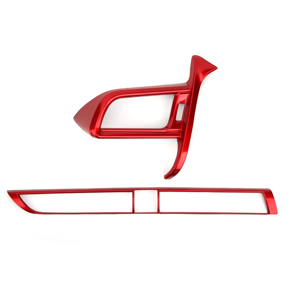 BuyWeek Red Dashboard Left Side A/C Vent Trim Central Air Outlet Panel Frame Fit for Toyota Camry 2018‑2020