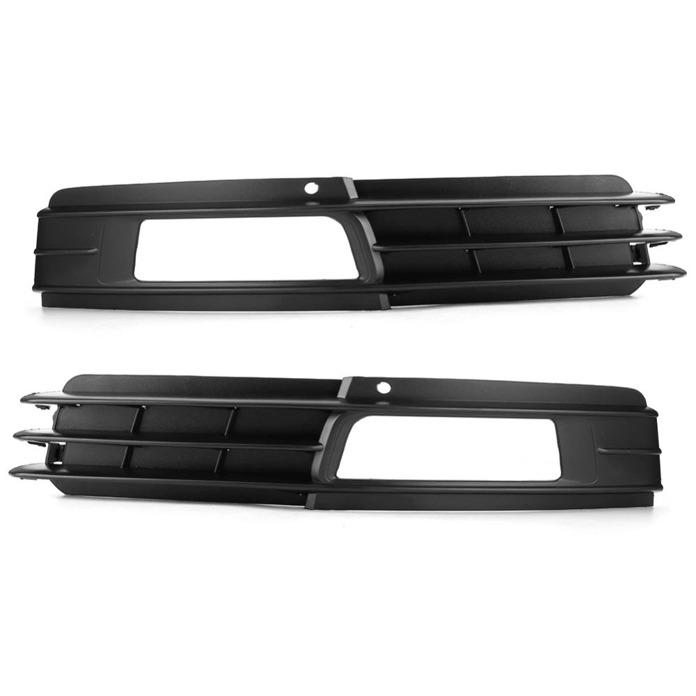 BuyWeek Pair of Fog Light Grille Left+Right Lamp Cover 4F0807681P Fit for A6 C6 2009‑2011