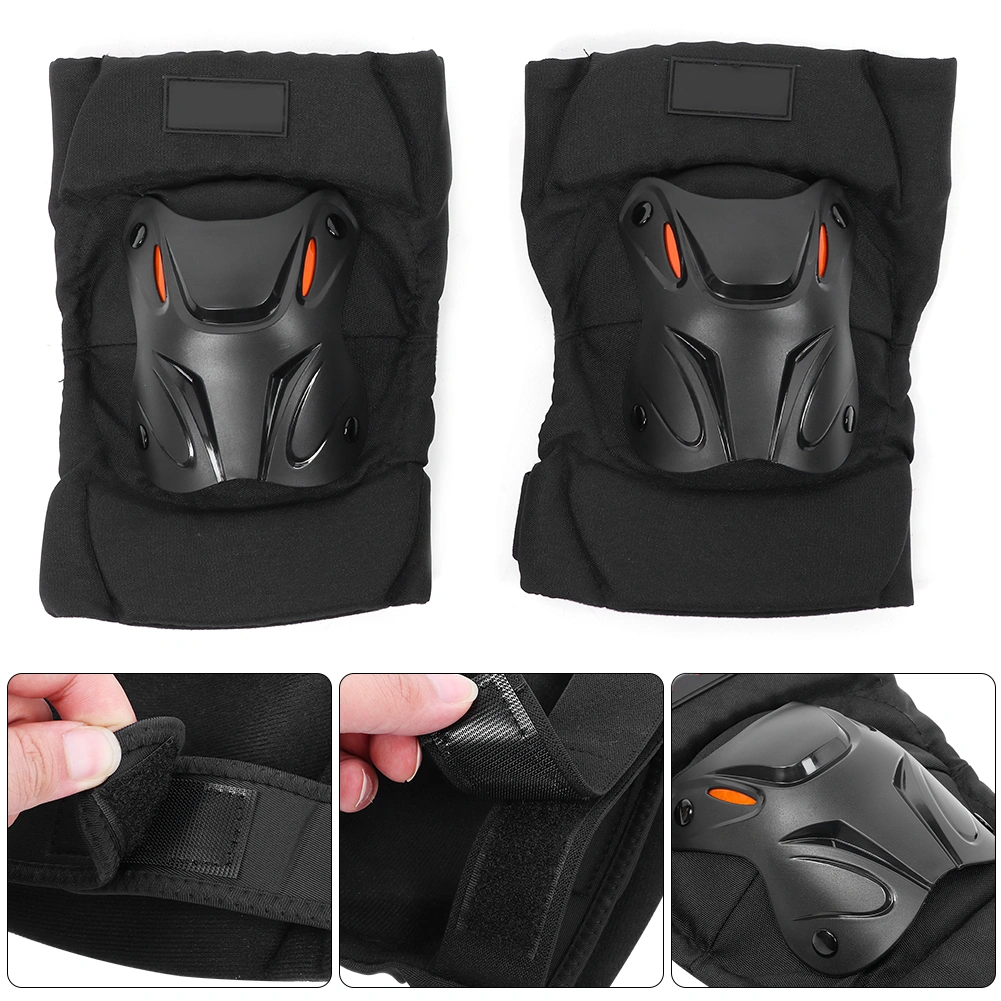 BuyWeek 2pcs Motorcycle Off Road Cycling Safety Knees Pad Universal Knee Support Brace Pad Protector
