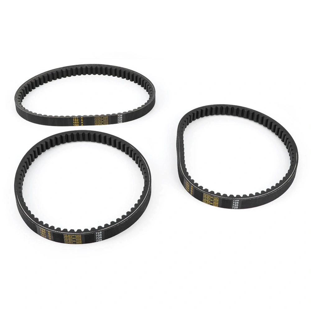 3Pcs Go Kart Drive Belt 725 Fits for 30 Series Torque Converter Kit Accessory