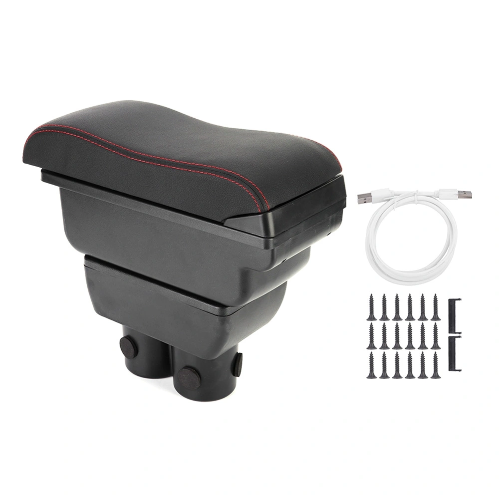 Car Center Container Armrest Box with USB Interface Fits for Suzuki Jimny 07-17