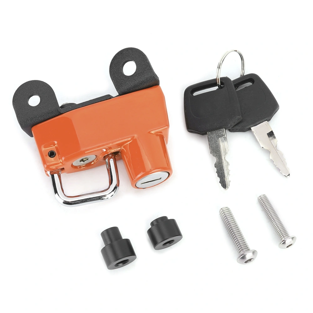 Anti Theft Helmet Lock Hook Fits for Ducati Scrambler 400/800 Models 2015+ Motorcycle Modified(Orange )