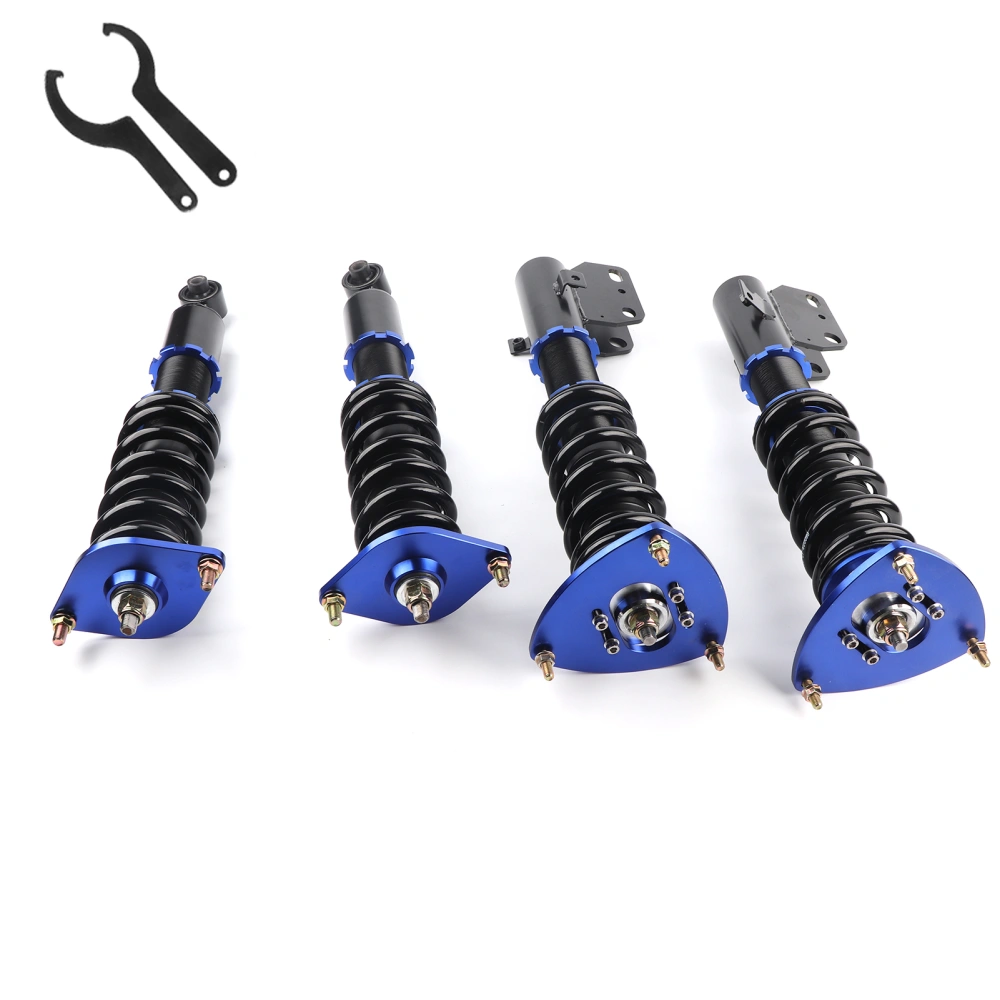 BuyWeek 4 Pcs Damper Strut Coilover Suspension Lowering Kit Fit for Impreza WRX STi 2.5L 08‑13