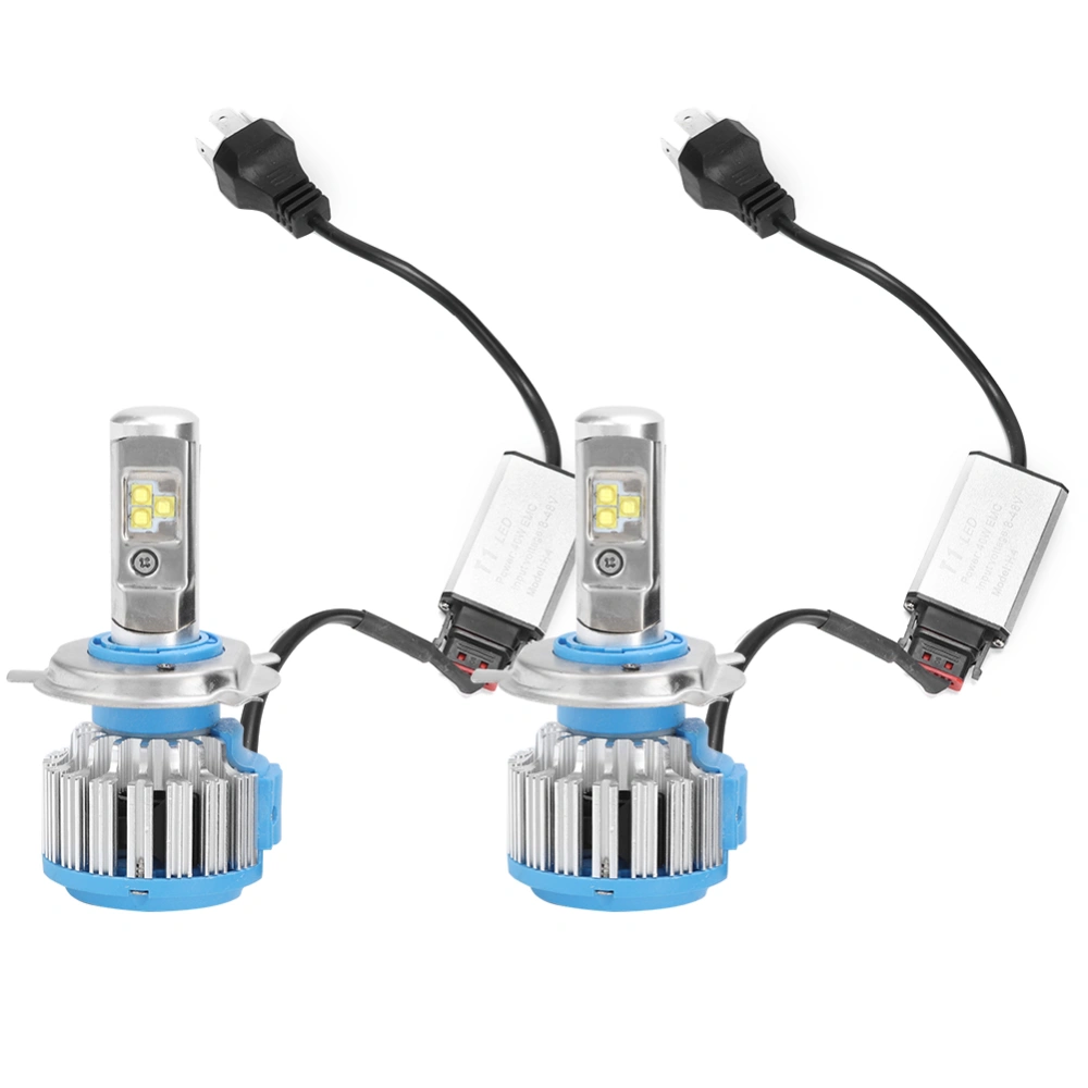 BuyWeek 2 pcs 40W 6000K LED Car Headlight Daytime Running Light Auto Super High Bright Lamp