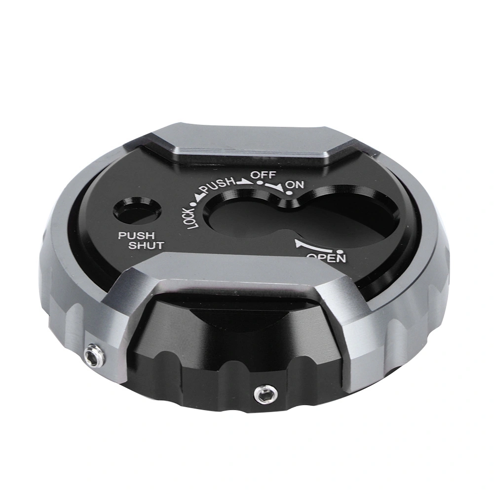 BuyWeek CNC Aluminium Alloy Motorcycle Ignition Key Lock Cap Cover for Yamaha nmax155(Black)