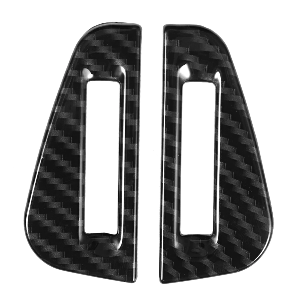 BuyWeek 2pcs ABS Car Vent Trim Cover Carbon Fiber Texture Fit for Jaguar XE F PACE f pace X761 16- 19