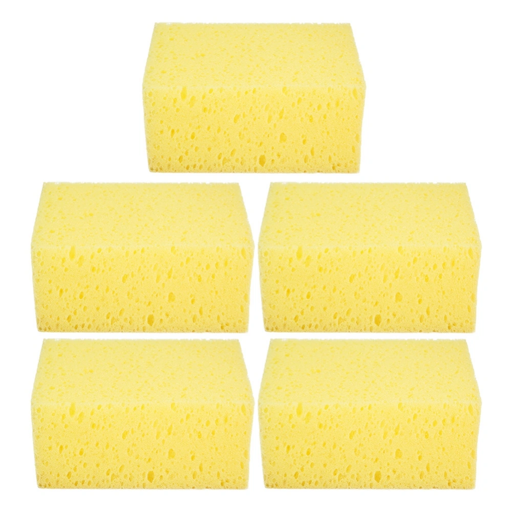 Square Shape Handheld Nonslip Sponge Washing Cleaner Tool for Car Auto Motorcycle (5pcs)