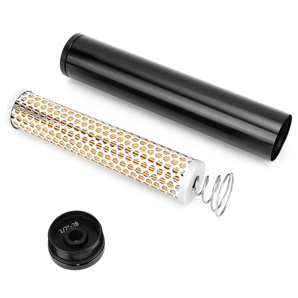 BuyWeek Aluminum Car Modified Fuel Filter Low Profile Turbo Oil Filter Fit for Napa 4003 1/2-28" 1/2"