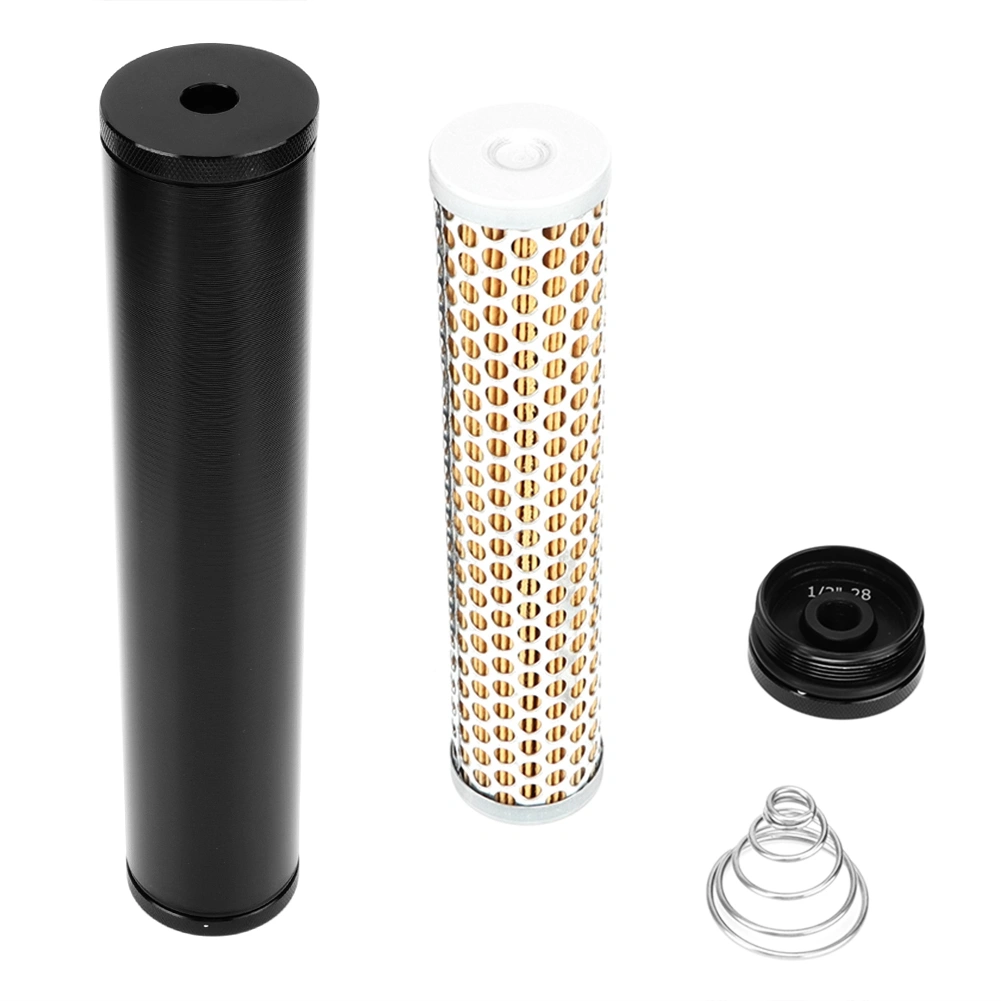BuyWeek Aluminum Car Modified Fuel Filter Low Profile Turbo Oil Filter Fit for Napa 4003 1/2-28" 1/2"