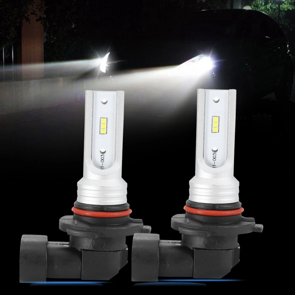 2pcs 9005 HB3 72W 6000K White Headlight Bulb LED Fog Lamp Beads with Decode