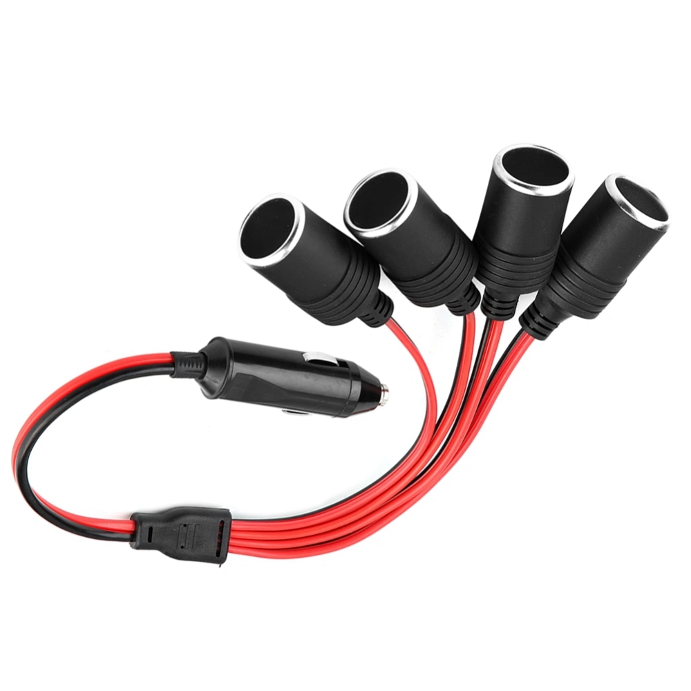 High Power 4 Way Car Charger Cigarette Lighter Plug Socket Splitter Adapter