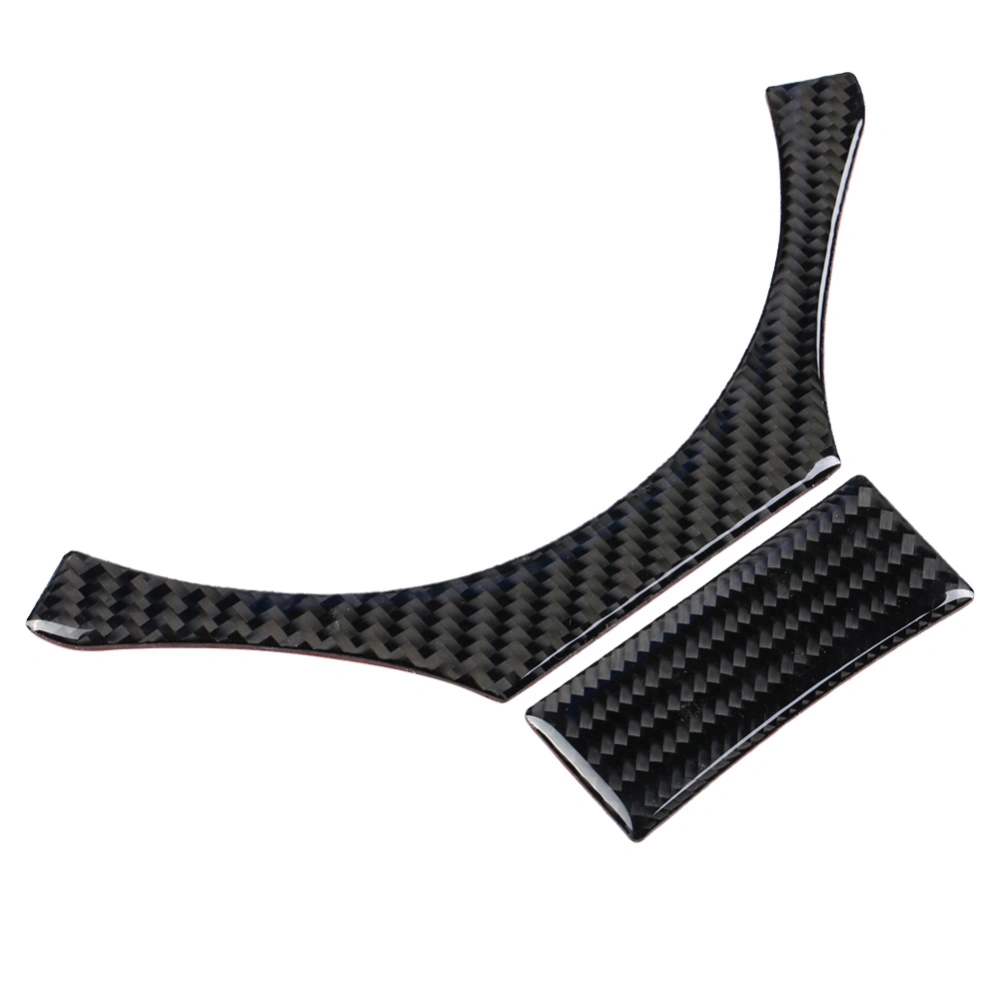 2pcs Carbon Fiber Steering Wheel Decoration Sticker for 14-18 Lexus IS250