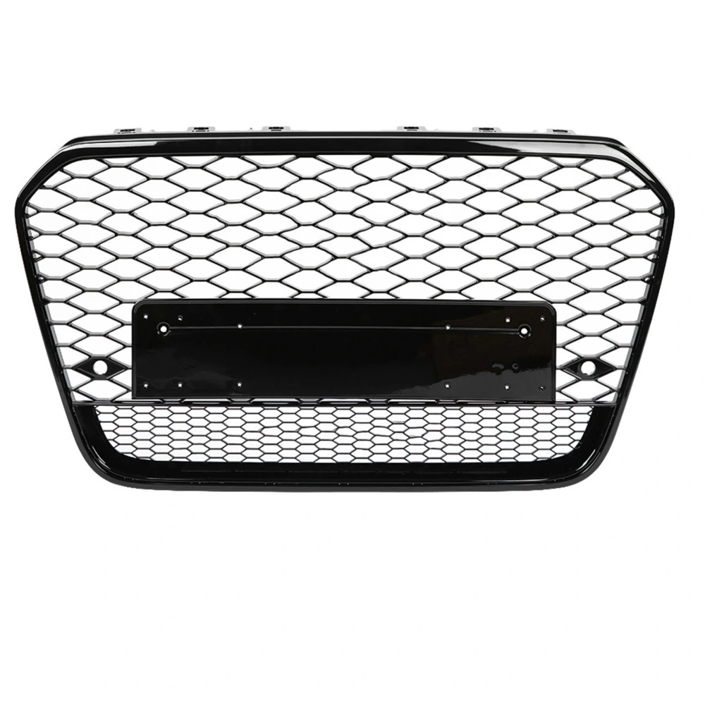 BuyWeek Front Sport Hex Mesh Honeycomb Hood Grill Black for A6/S6 C7 12‑14