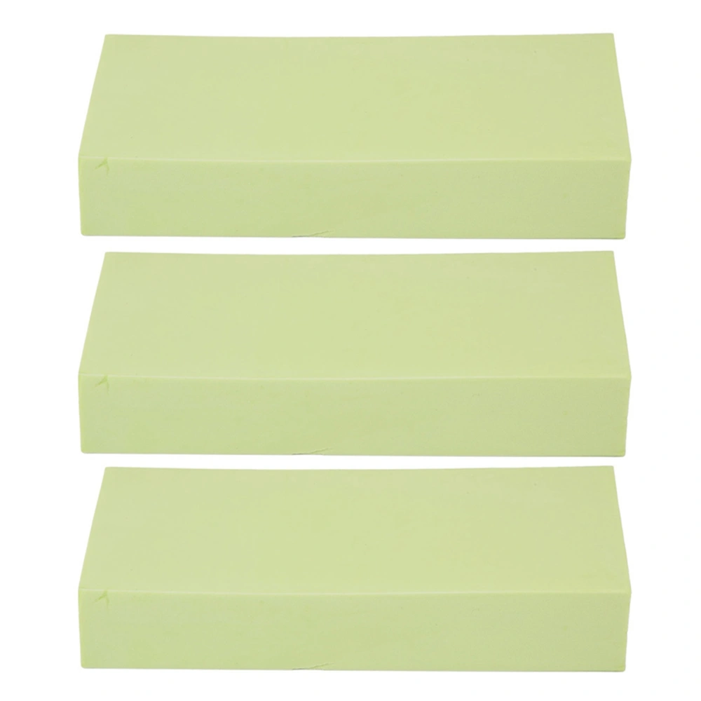 3Pcs Car Multifunctional PVA Super Absorbent Cleaning Sponge Block Washing Tools （Green）