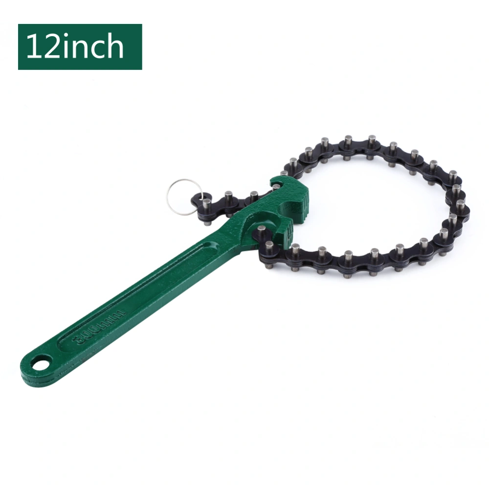 12inch Car Chain Type Oil Fuel Filter Wrench Spanner Removal Tool