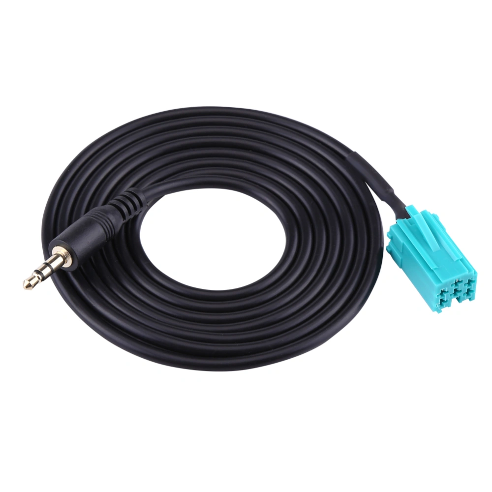 Car 6 Pin to 3.5mm Connector Auxiliary Cable For Renault Update List Automobile Data Line