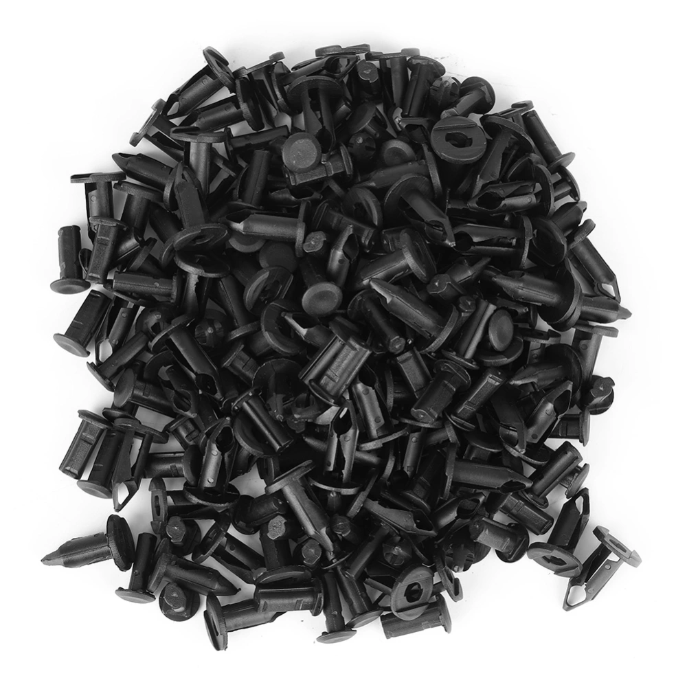 100Pcs Black Car Bumper Fender Rivets Plastic Push Clips Fasteners for Toyota