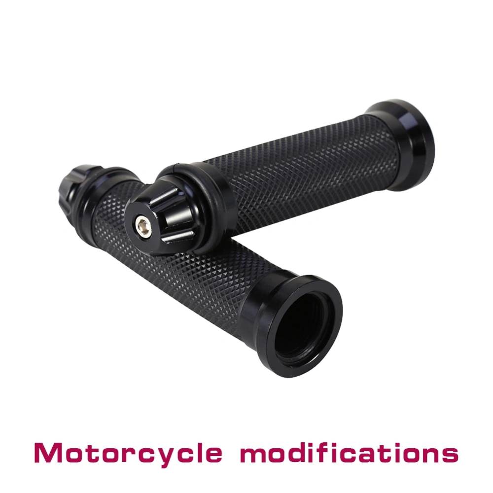 BuyWeek 1 Pair Motorcycle Hand Grips Motorcycle Accessories Handle Black Universal CAr Styling Car