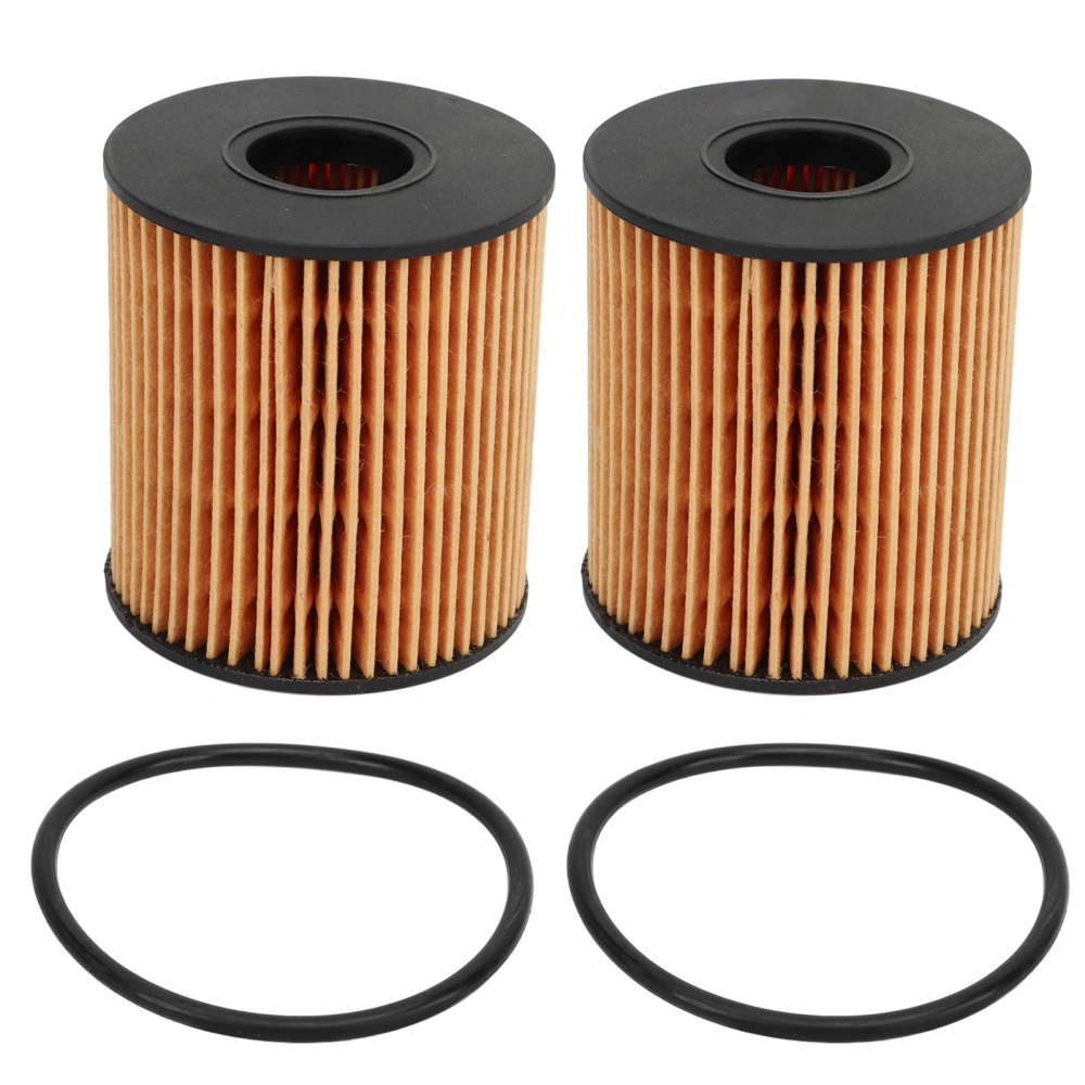 2Pcs Oil Filter 1109CK Engine Protection High Efficiency Long Lasting with Rubber Ring Replacement for Citroen Sega C‑Elysee C4