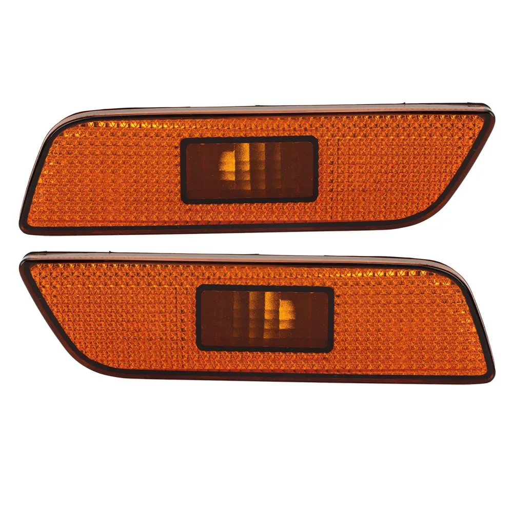 1 Pair Front Marker Lamp Light 30744360 Left Right Side Marker Light Without Bulbs for S80 2002 To 2006 Yellow