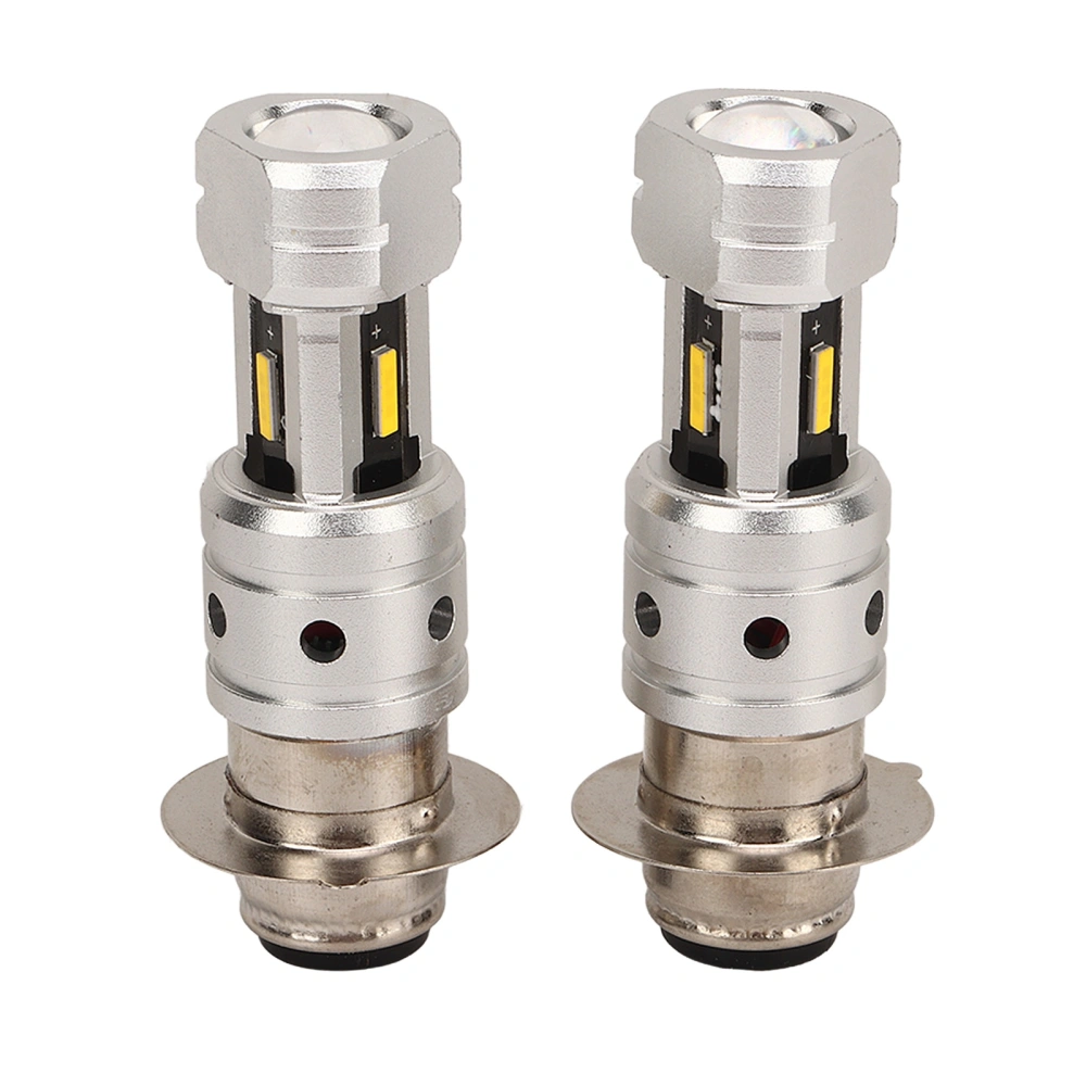 H6 H6M P15D Motorcycle LED Bulb Dual Optical Lens 100W Super Bright Headlamp Bulb for ATV UTV Yellow Light 3000K