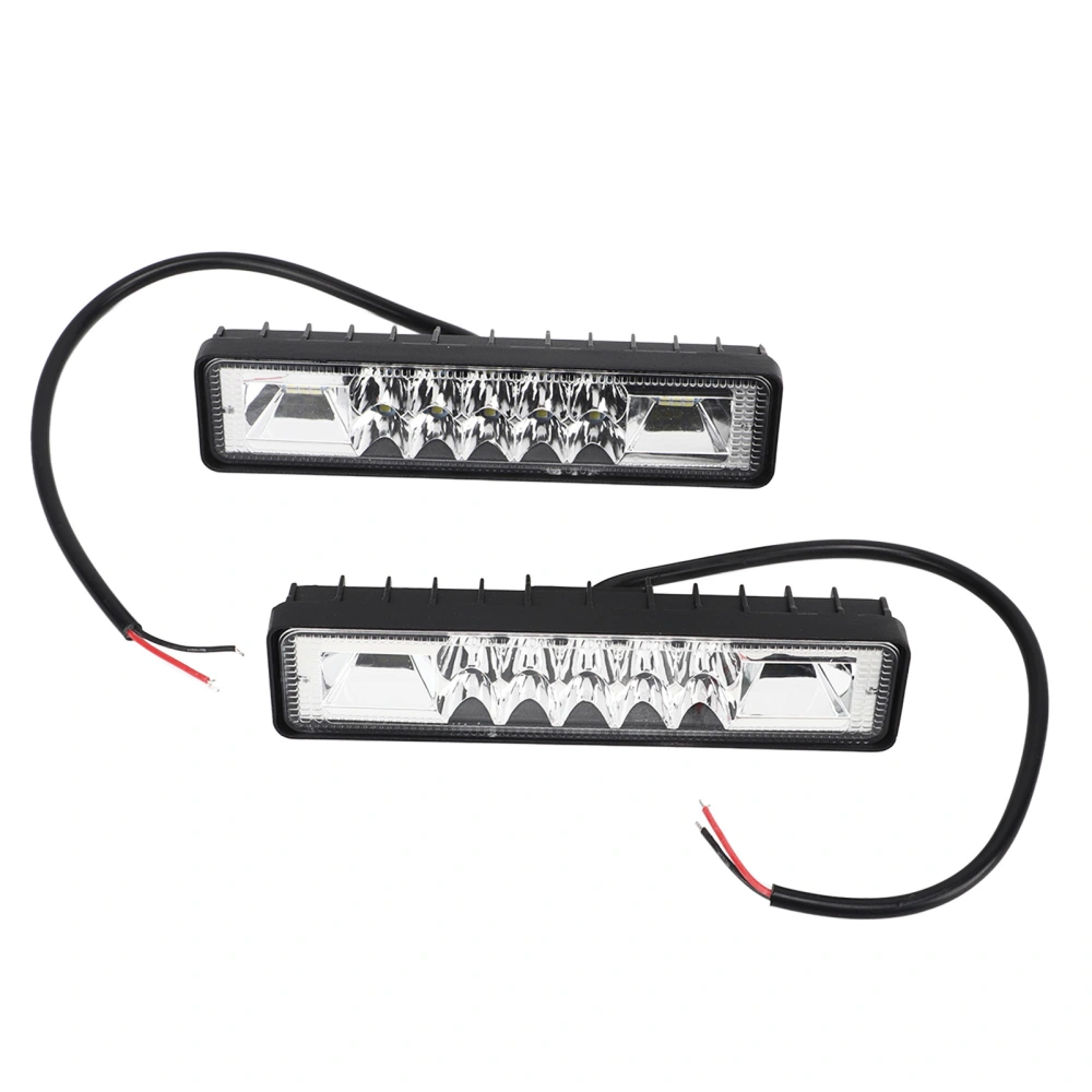 2Pcs LED Work Light Bar 12‑85V 48W IP67 Waterproof 6000K Color Temperature for Off Road Truck Tractor Boat