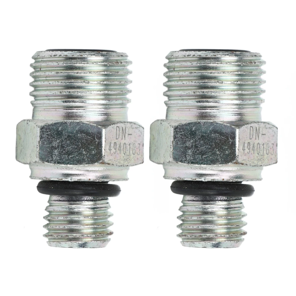 2PCS Turbo Oil Feed Connectors Joint 4940183 Connector Joints Replacement For Dodge Ram 5.9L for Cummins 1998‑2019