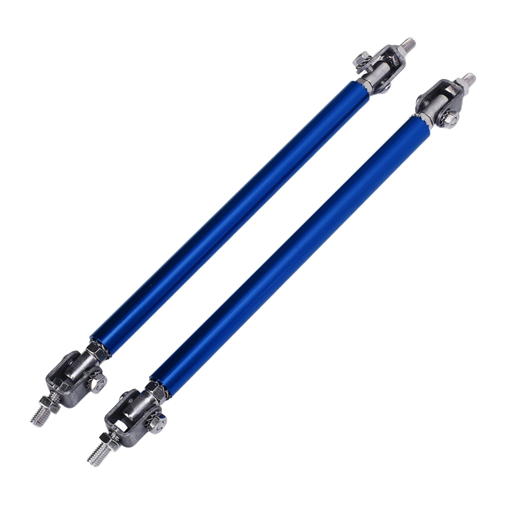 2 Pcs Bumper Lip Diffuser Rod 15cm Stretchable Stainless Steel Splitter Support Tie Pull Bar Blue