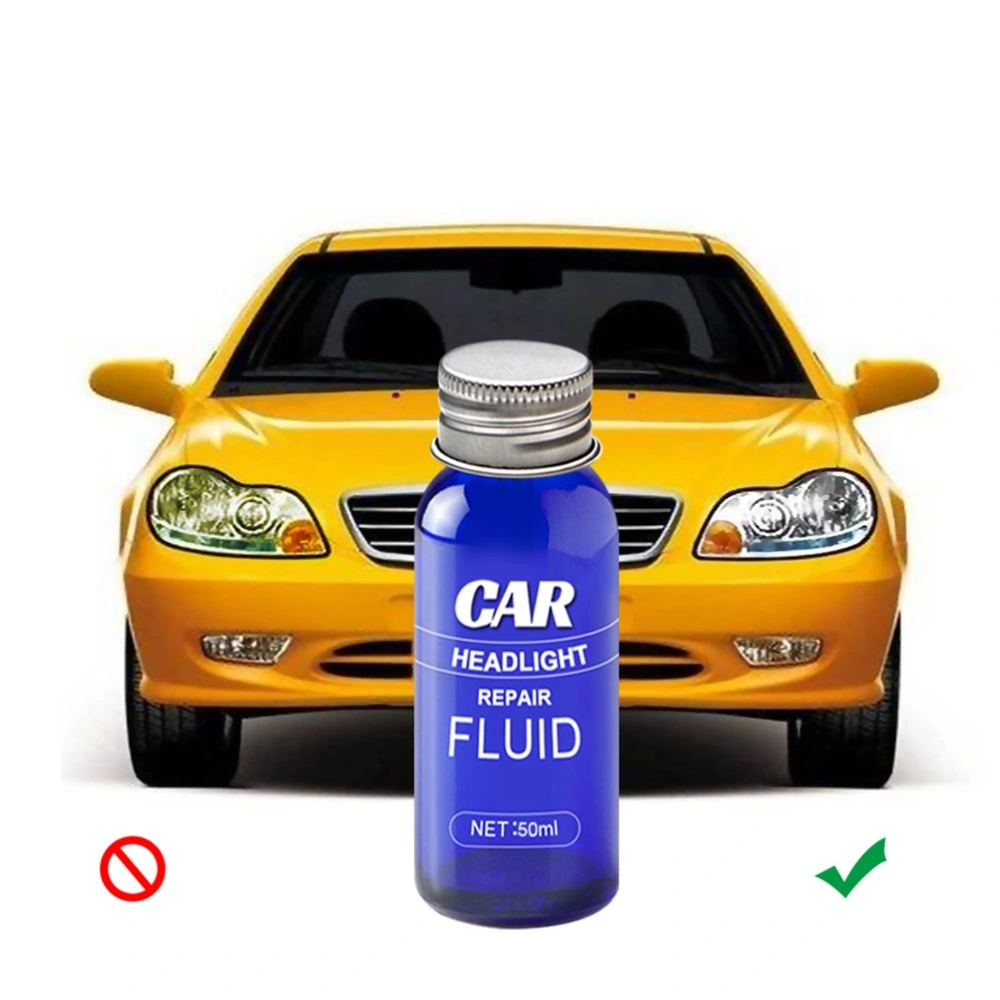 50ml Car Headlight Repair Fluid Scratch Repair Yellowing Repair Oxidative Remediation Fuzzy Restoration for Car