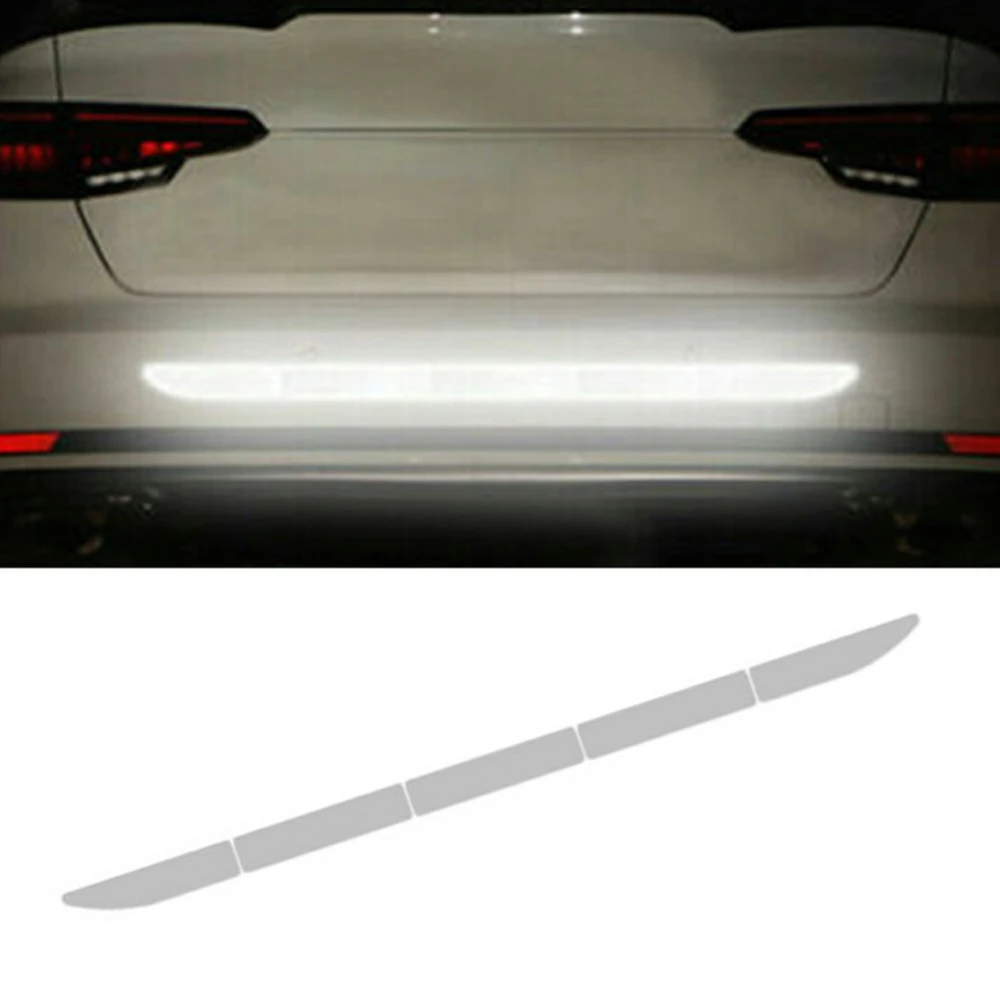 Reflective Car Warn Strip Tape Bumper Safety Stickers Decals Paster Accessories