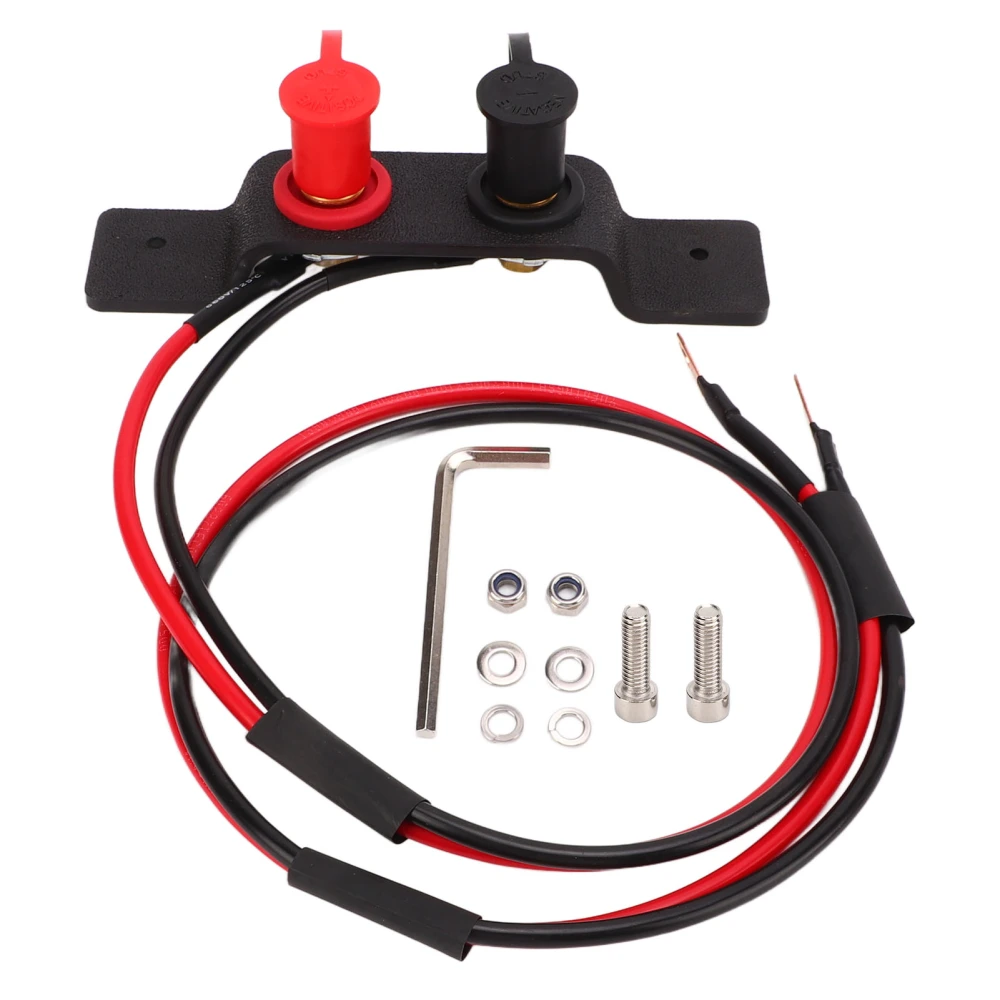 Battery Terminal Relocation Kit 1.2m Cable Charging Jump Post Replacement for Can-Am