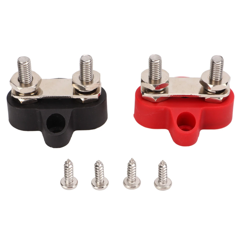 48V Power Distribution Studs Battery Power Ground Junction Post Bus Bar Connector 1/4in M6