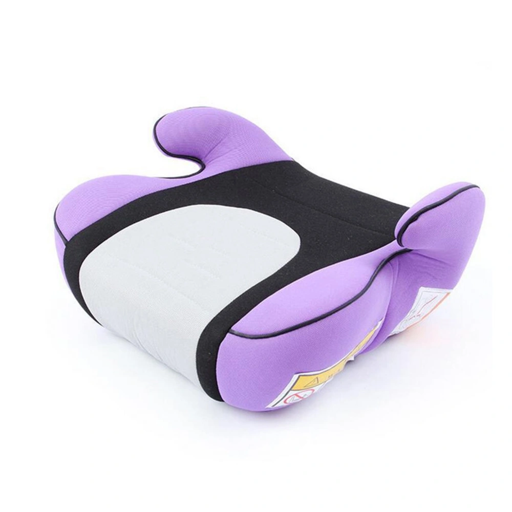 Child Safety Seat Heightening Cushion Comfortable Breathable Car Interior Replacement for 3‑12 Years Old Purple