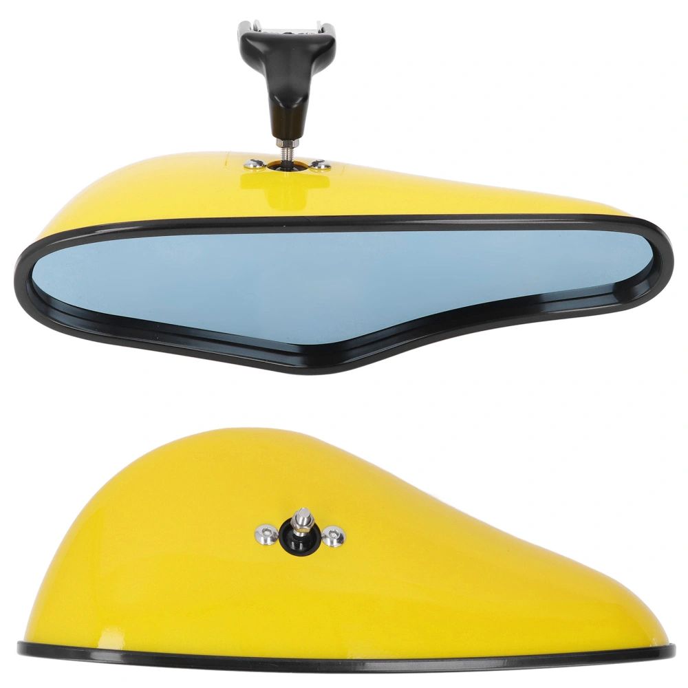 Interior Rearview Mirror Wide Screen Blue Tinted Glass Anti Glare Inside Mirror Universal Fit Yellow