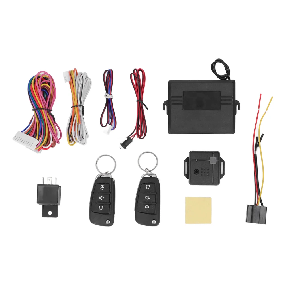 DC12V Keyless Entry Car Alarm System Remote Engine Start Stop Kit Security Anti Theft Universal for Petrol Cars