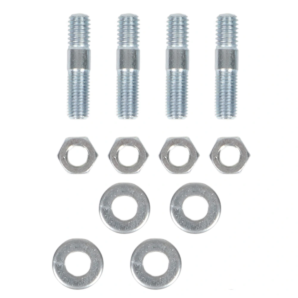 BuyWeek Carburetor Studs Set 1‑3/8in Long Metal with Spacers for 5/16in Threads Intake Manifold