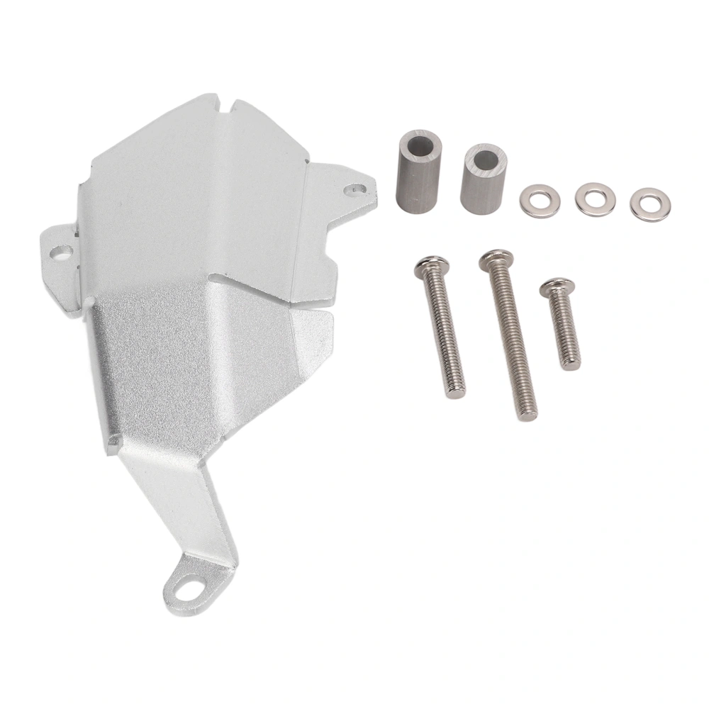 Motorcycle Water Pump Cover Protection Aluminum Alloy Replacement for TENERE 700 XTZ700 Silver