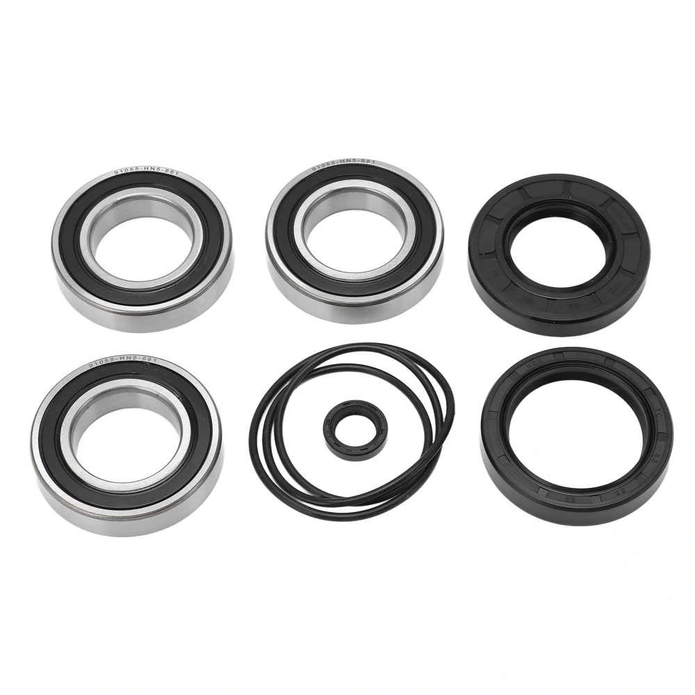 Rear Wheel Axle Bearing Seal Kit Steel Rubber ATV Replacement Parts for TRX250 Recon 1997‑2009