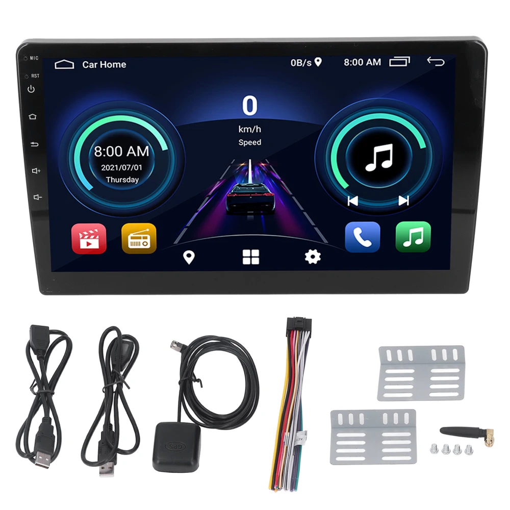 10in Car Navigation DVD CD Player Audio Receiver Bluetooth 5.0 Universal for Android 10.1 System