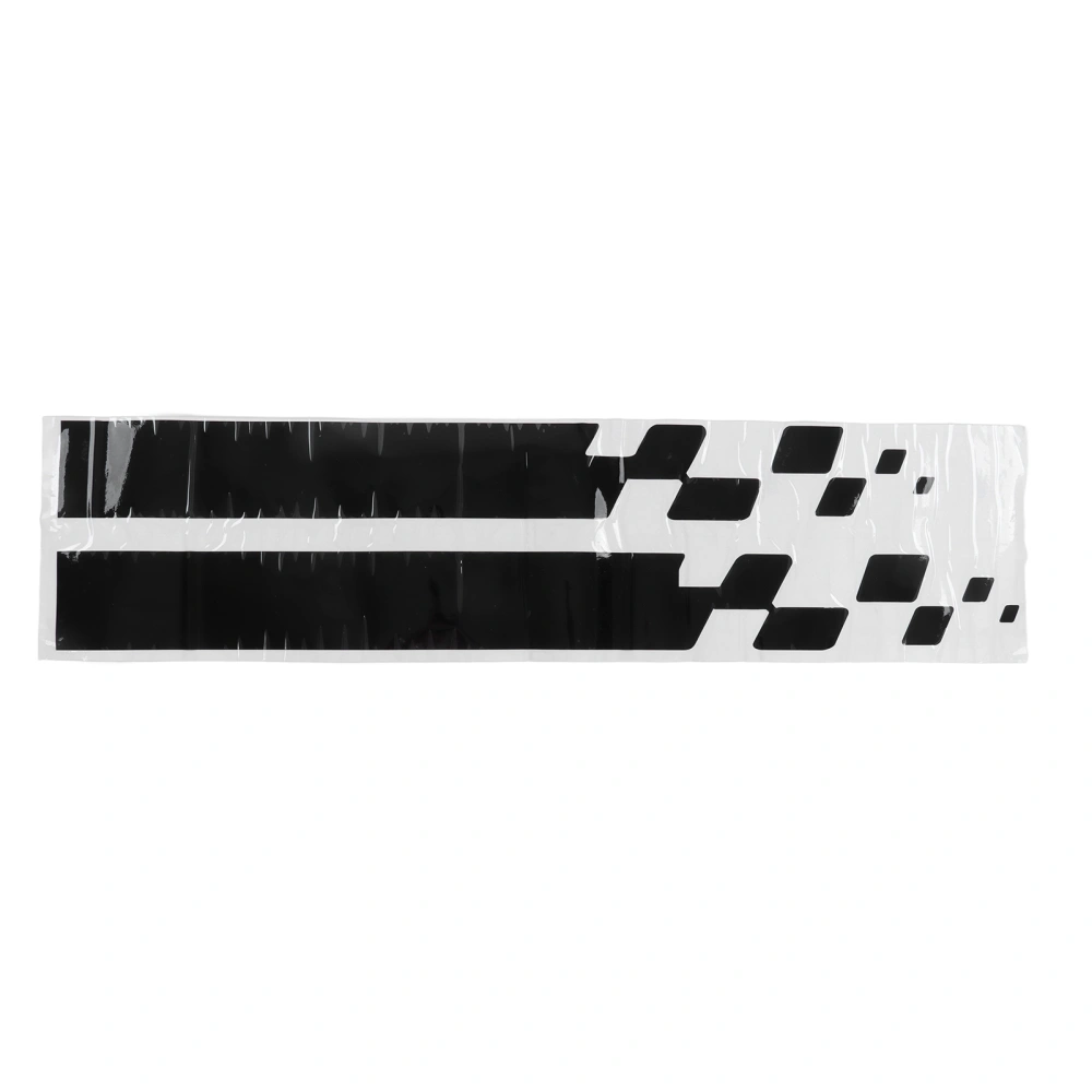 BuyWeek 2pcs Car Hood Cover Sticker Vinyl Auto Bonnet Stripe Stickers Universal for Cars 90 X 9cm / 35.4 X 3.5in Black