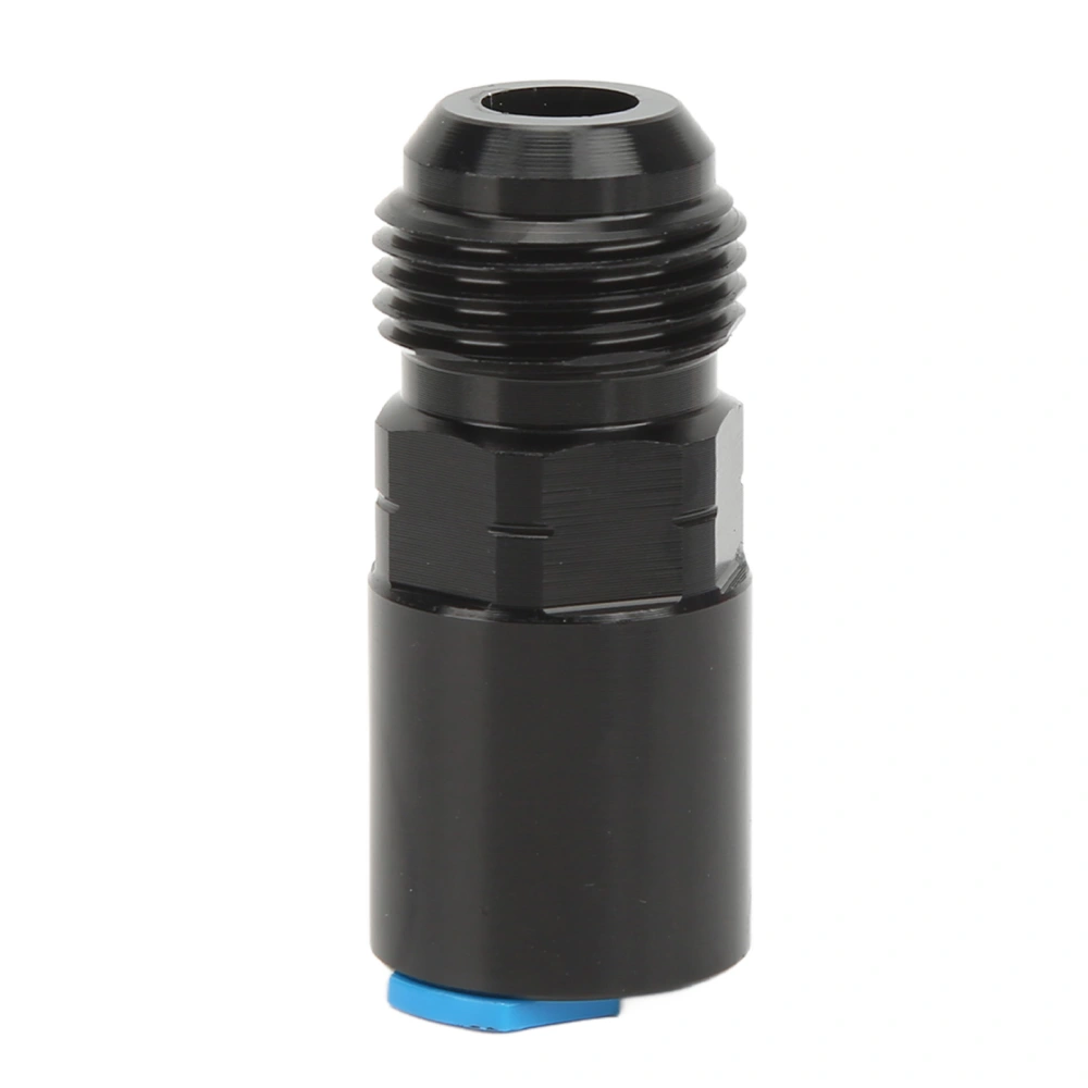 EFI Adapter AN Male Quick Disconnect Black Anodized 6061‑T6 Aluminum Alloy Push On Fitting AN8‑3/8in