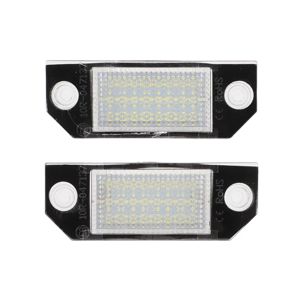 Pair LED Licence Plate Light Anti Rear End Collision Replacement for Ford C MAX 2003‑2007 4502331