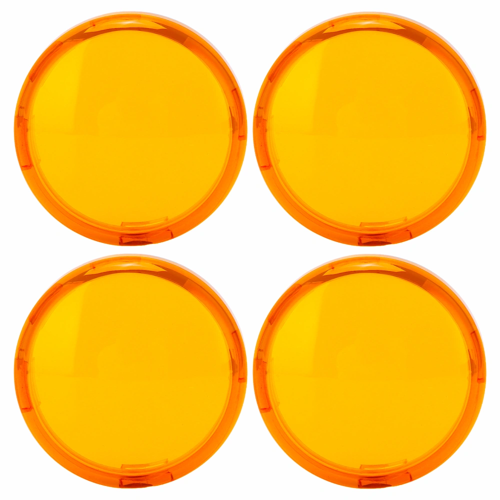 4pcs 6cm/2.36in Motorcycle Turn Signal Light Lens Cover ABS Universal Motorbike AccessoriesYellow